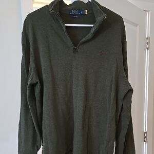 Polo Ralph Lauren Green Quarter-Zip Pullover